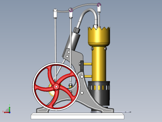 蒸汽机stirling-engine-h1-1831-模型格式为 sw stp后视缩略图