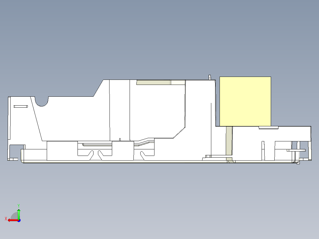 分体式空调室外机印刷电路板盖后视图