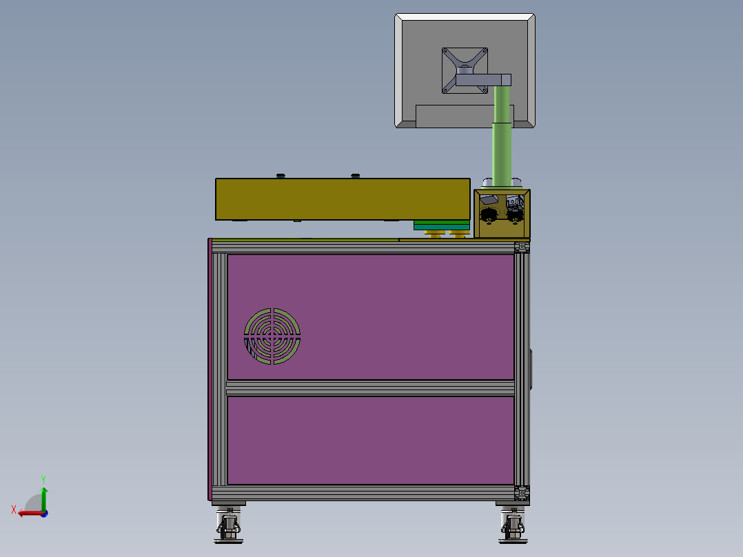 水泵电路板波峰焊接机后视图