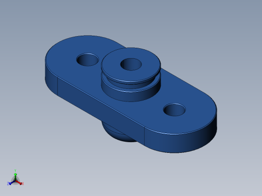 三菱EVO上传感器安装架正等轴测缩略图