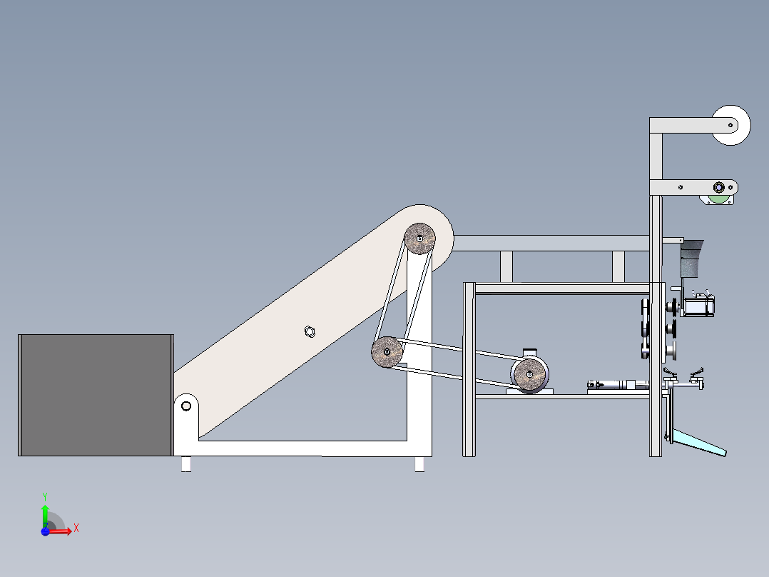 水果套袋机前视图