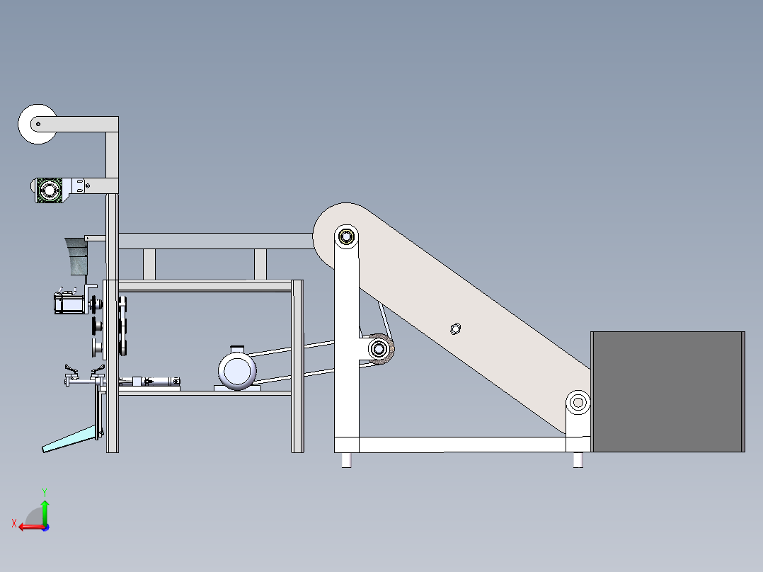 水果套袋机后视图