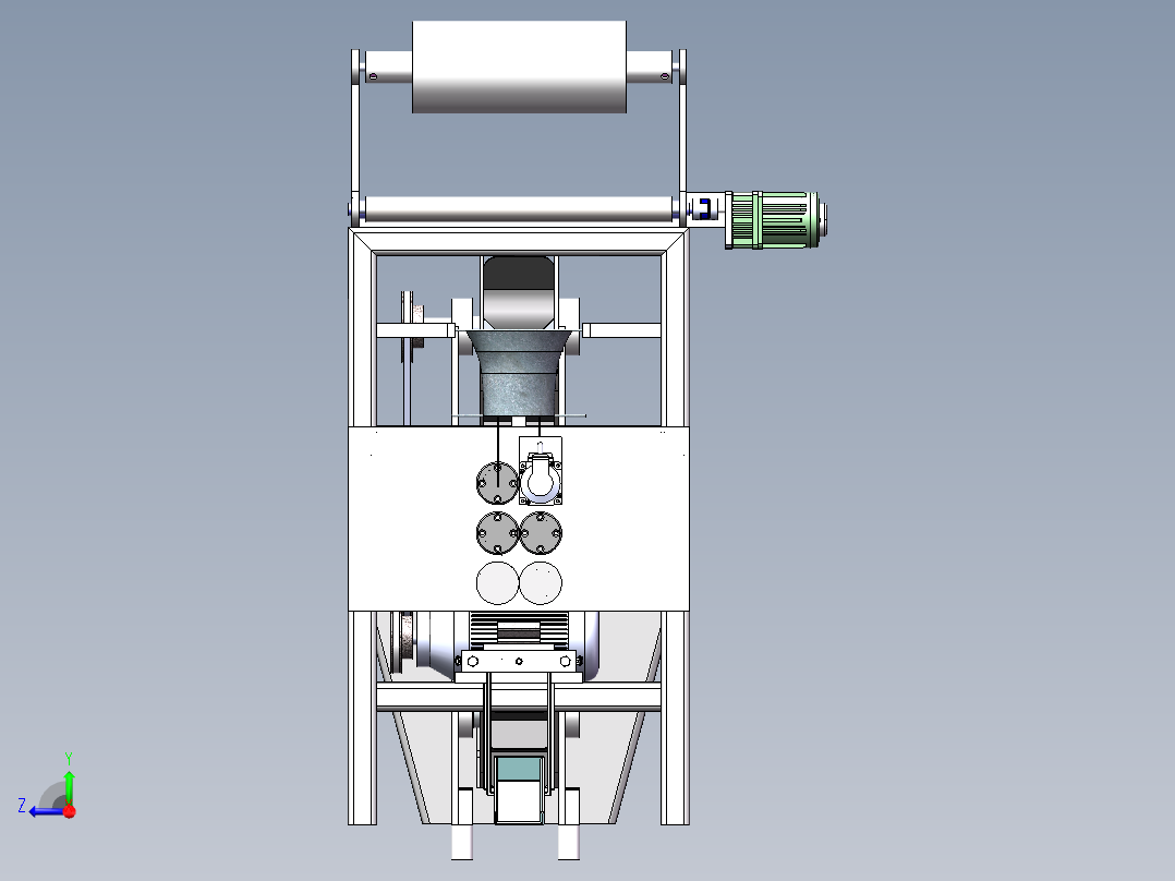 水果套袋机右视图