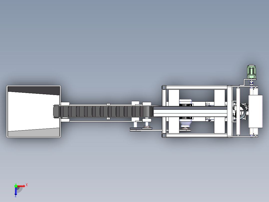 水果套袋机俯视图
