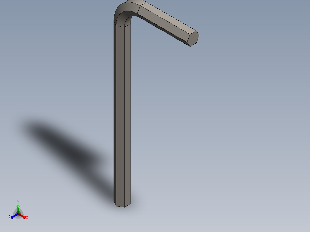 内六角扳手主视图