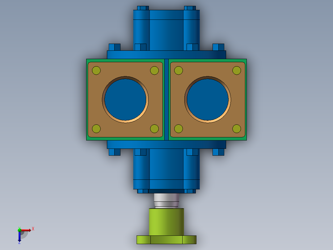齿轮泵50YHCB-20--1397689--30俯视图