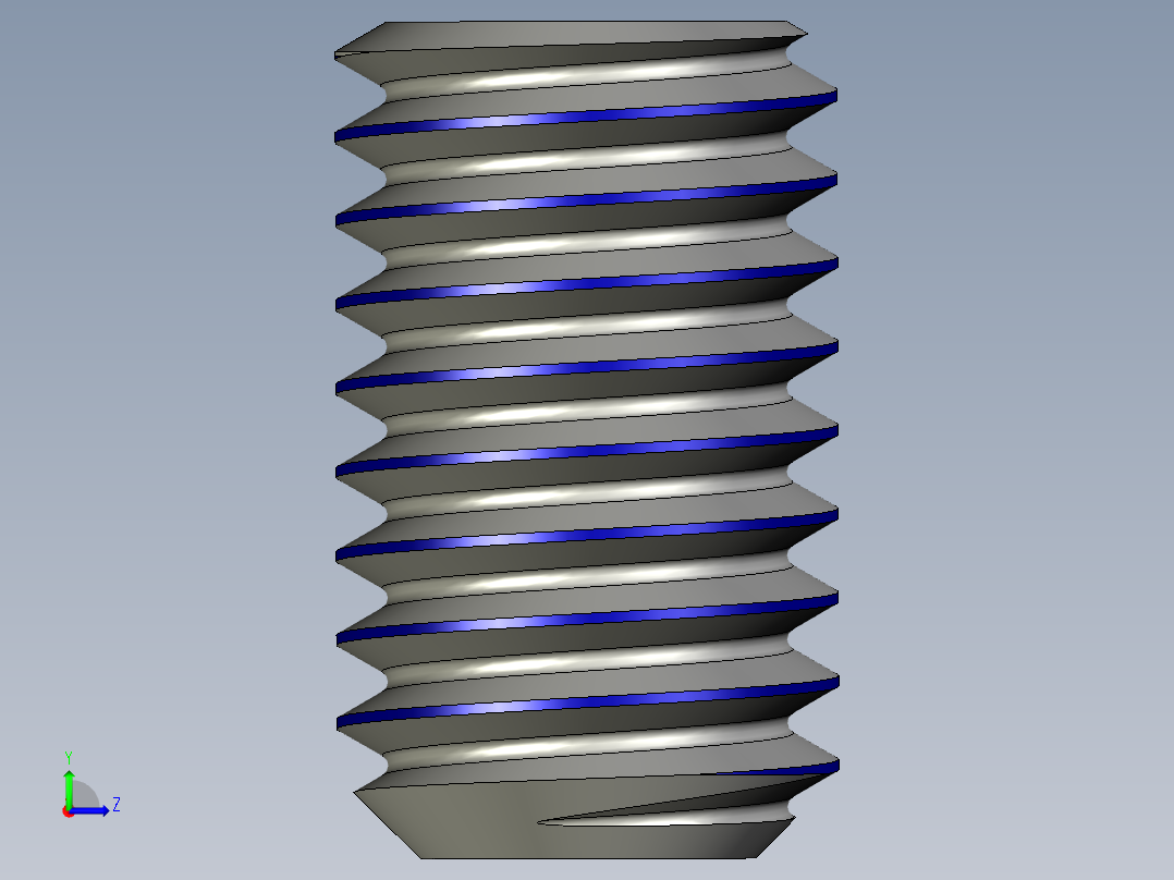 无头螺丝左视图