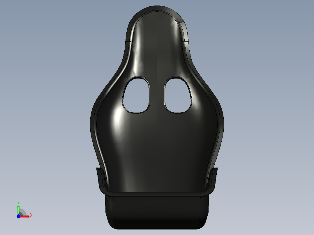 manduci汽车座椅模型3D图纸前视图