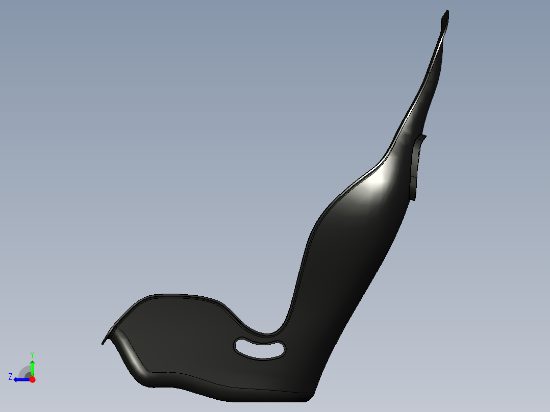 manduci汽车座椅模型3D图纸右视图