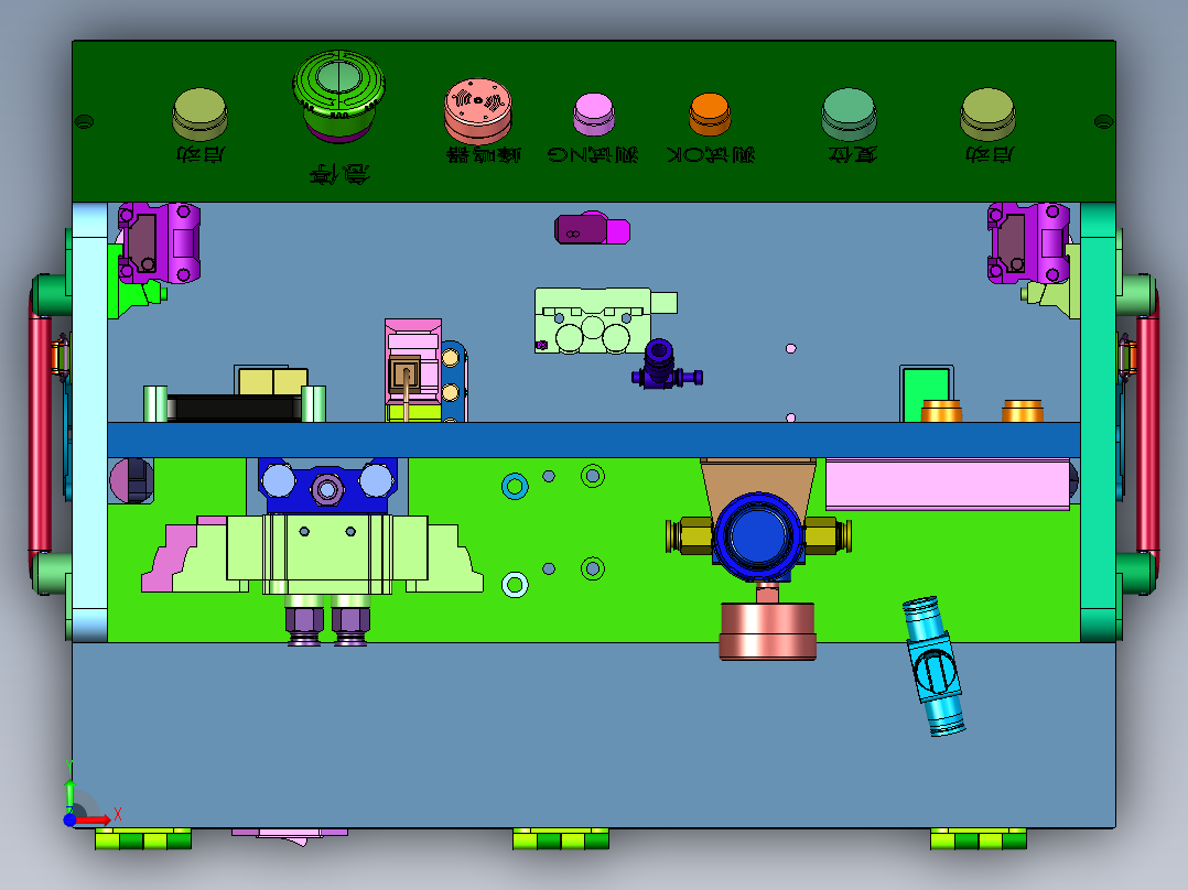 高度测量快速定位装置前视图