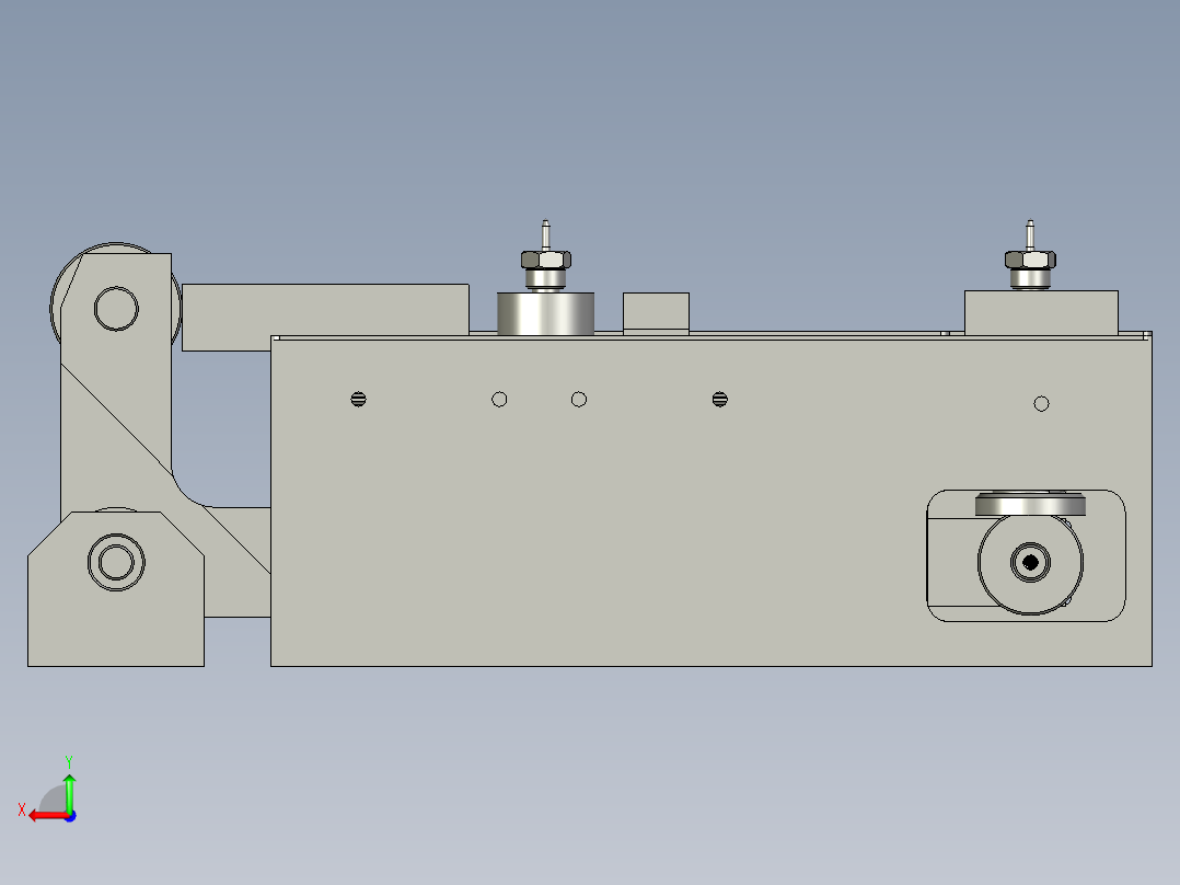 料带自动拉料装置后视图