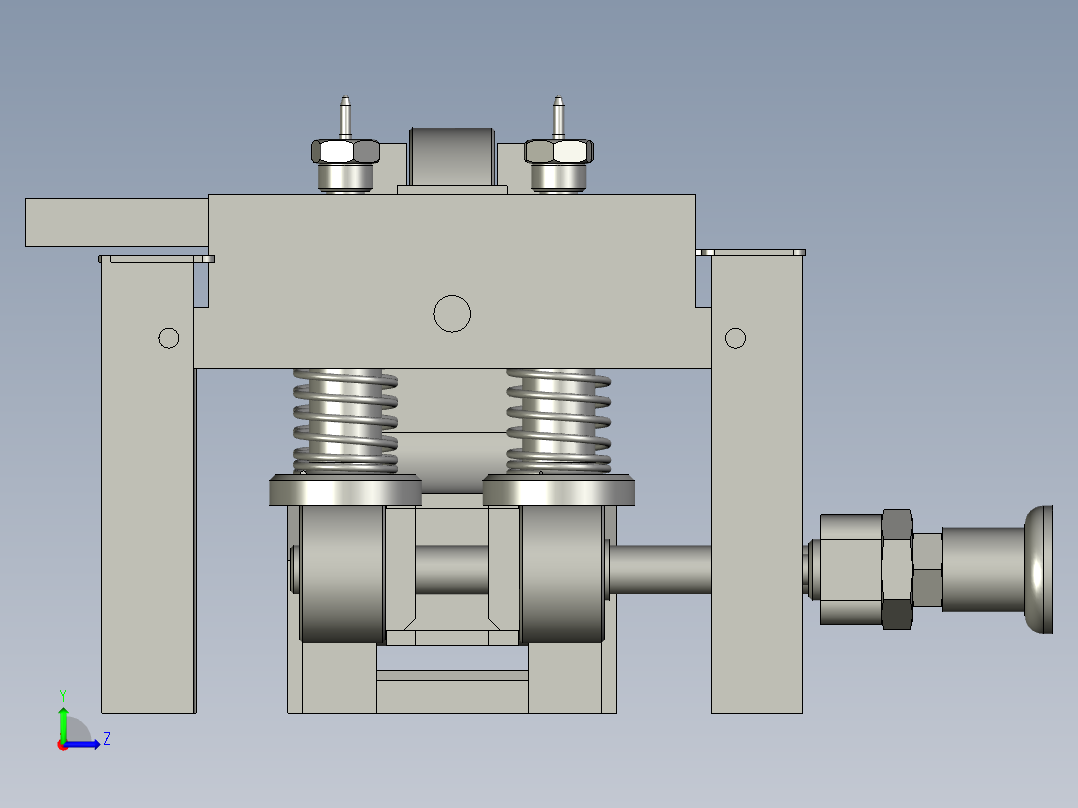 料带自动拉料装置左视图