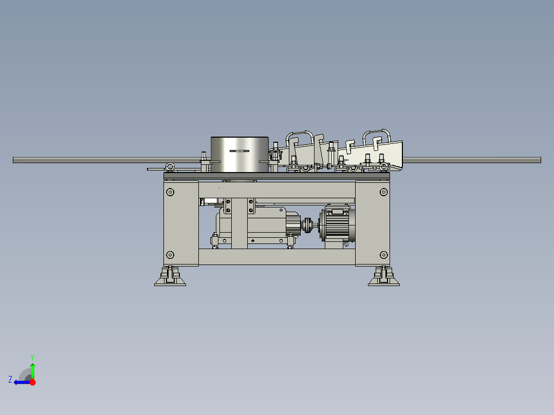 全连续式冷连轧机右视图
