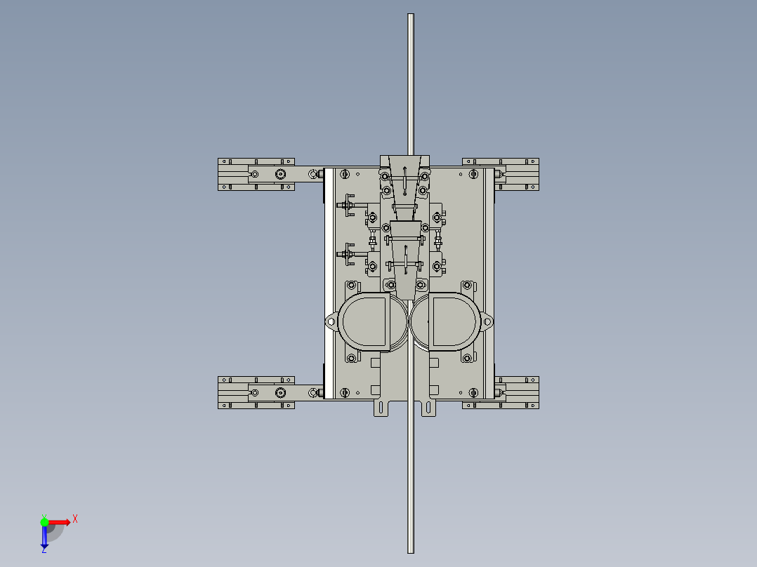 全连续式冷连轧机俯视图