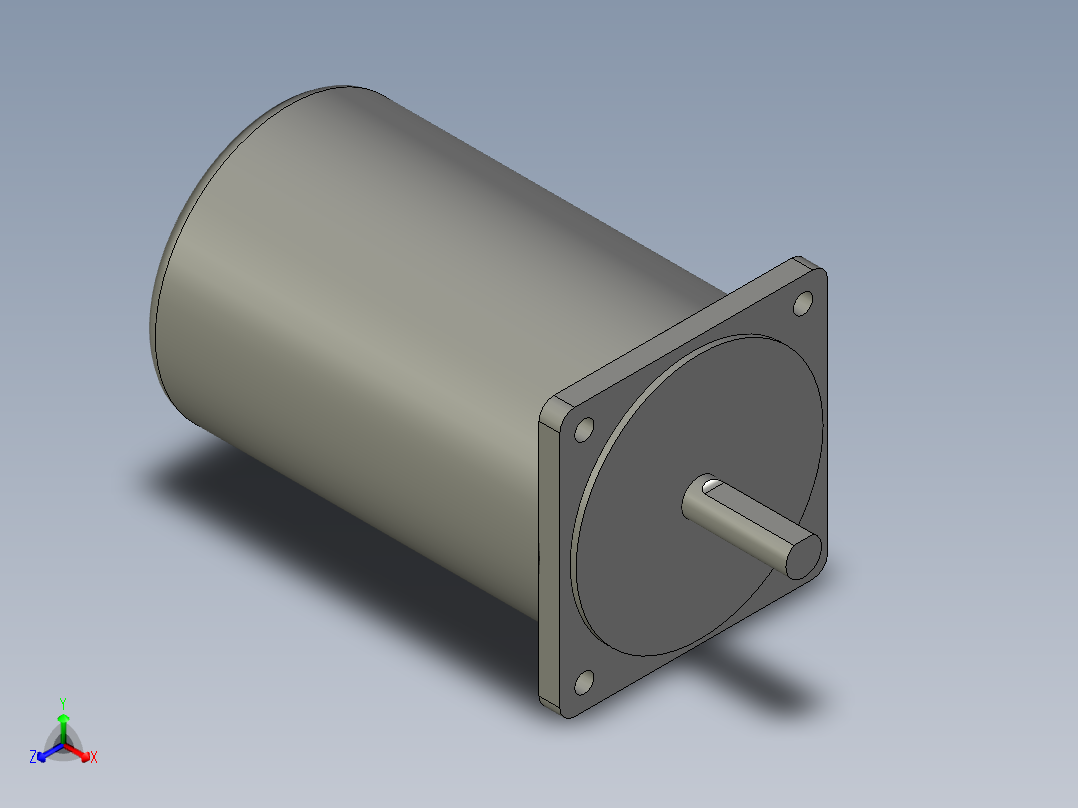 圆轴马达60WH主视图