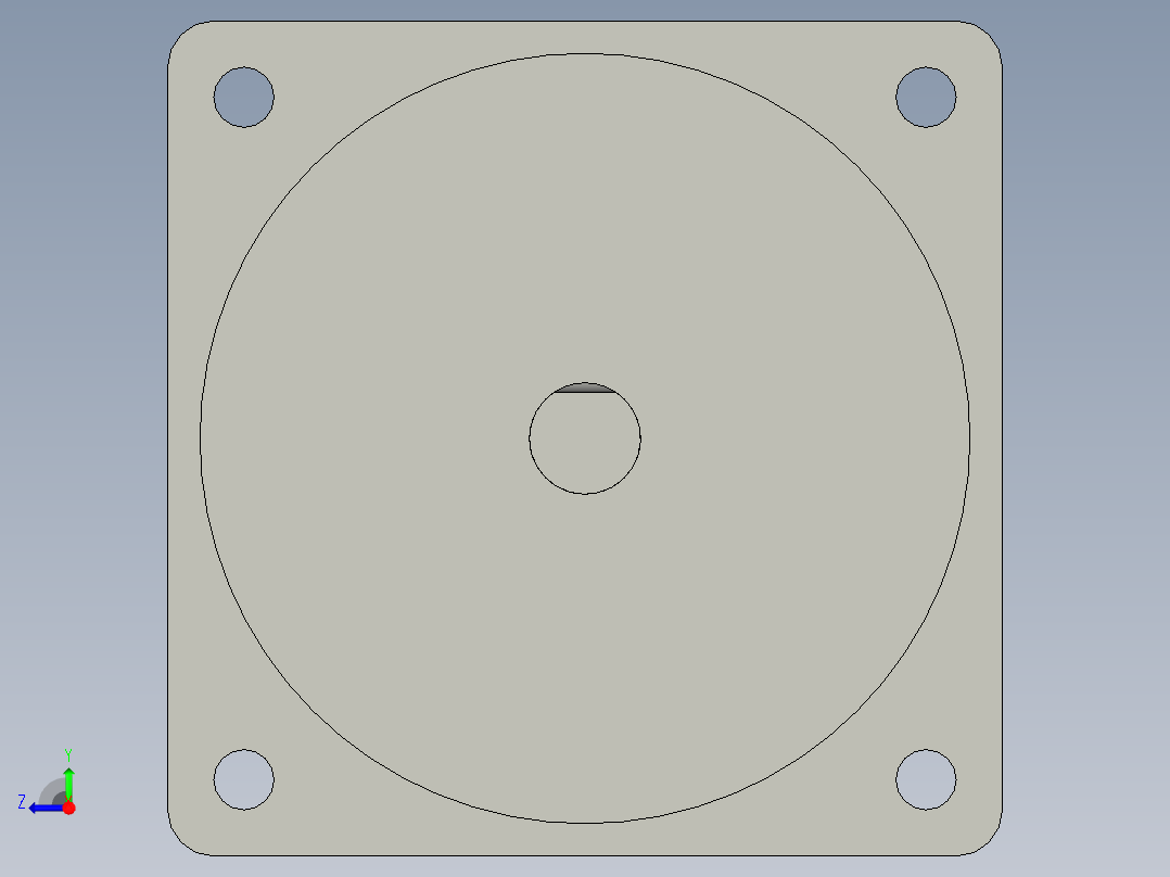 圆轴马达60WH右视图