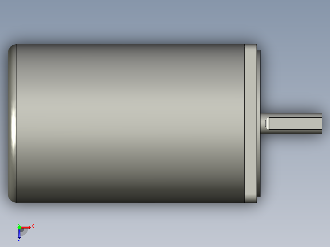 圆轴马达60WH俯视图
