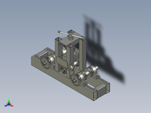 异型钢管生产的折弯设备正等轴测缩略图
