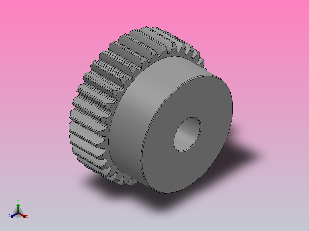凸缘型模数1直齿轮压力角20°_GSCDC-1-32-10-dc8-A主视图