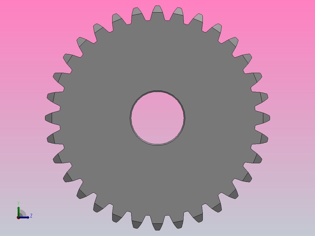 凸缘型模数1直齿轮压力角20°_GSCDC-1-32-10-dc8-A左视图