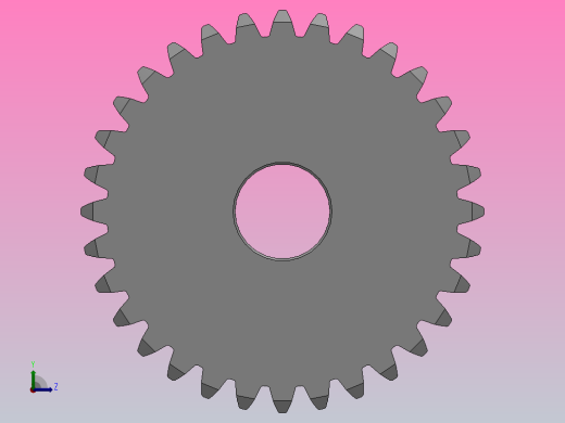 凸缘型模数1直齿轮压力角20°_GSCDC-1-32-10-dc8-A左视缩略图