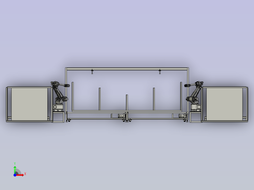 六轴机器人在大型玻璃基板自动上料中的应用前视缩略图