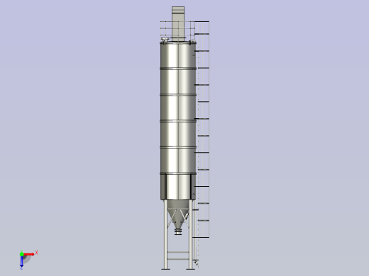 石灰粉纯碱活性炭料仓俯视缩略图