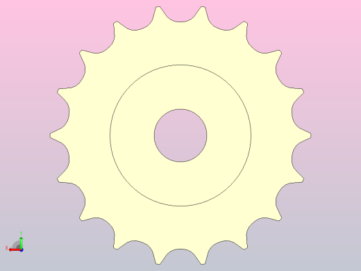 JI 1050-18T-R30-C1机加工被动轮后视缩略图