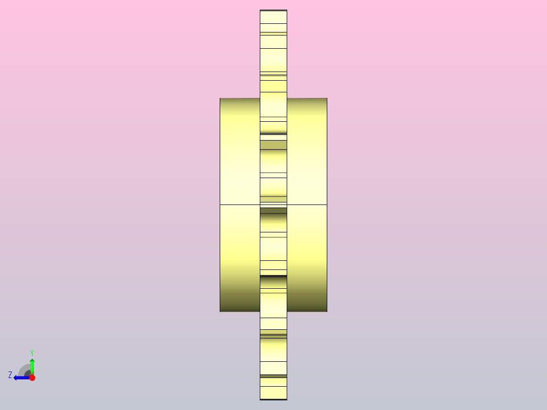 JI 1050-18T-R30-C1机加工被动轮右视图