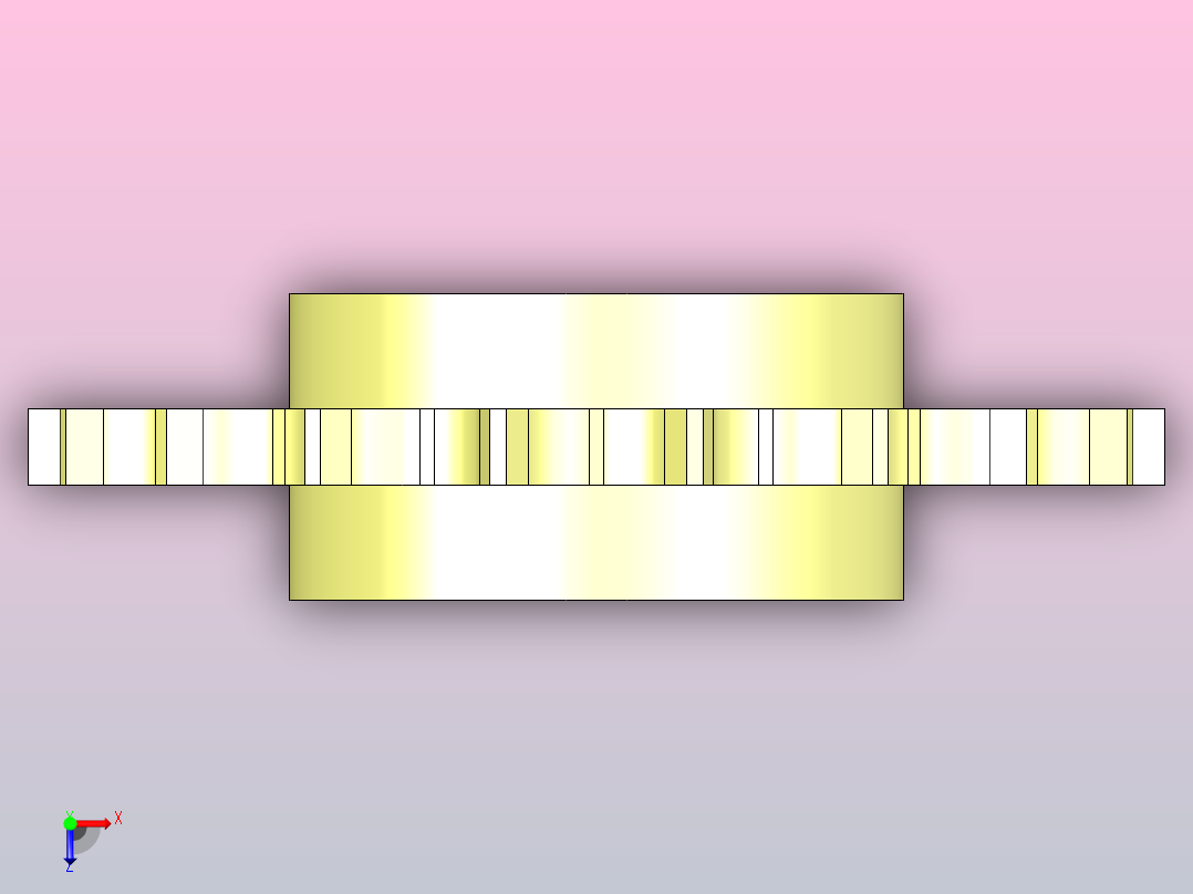 JI 1050-18T-R30-C1机加工被动轮俯视图
