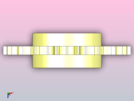 JI 1050-18T-R30-C1机加工被动轮俯视缩略图