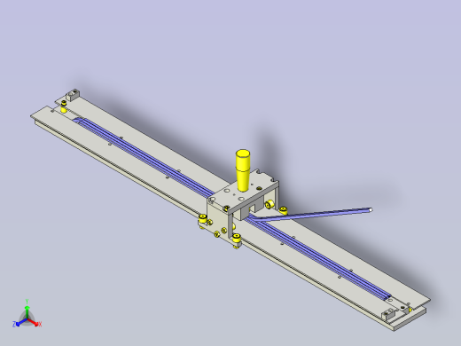 一款长尺寸滑动机构3D图纸