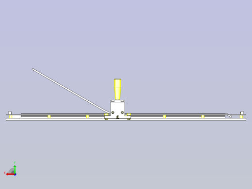 一款长尺寸滑动机构3D图纸后视缩略图