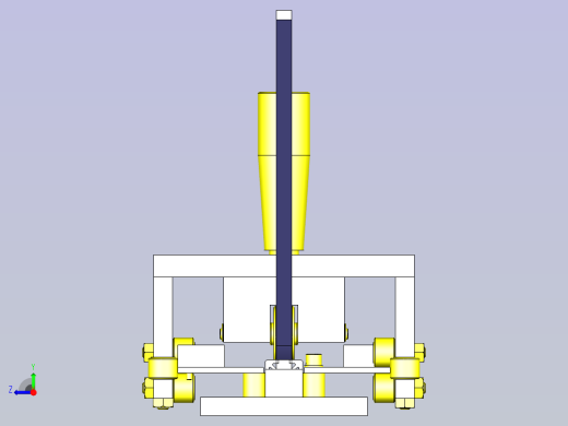 一款长尺寸滑动机构3D图纸右视缩略图