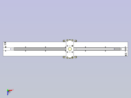一款长尺寸滑动机构3D图纸俯视缩略图