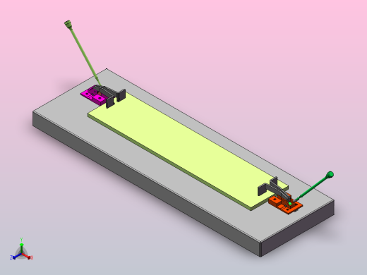 一种双面夹持工装正等轴测缩略图