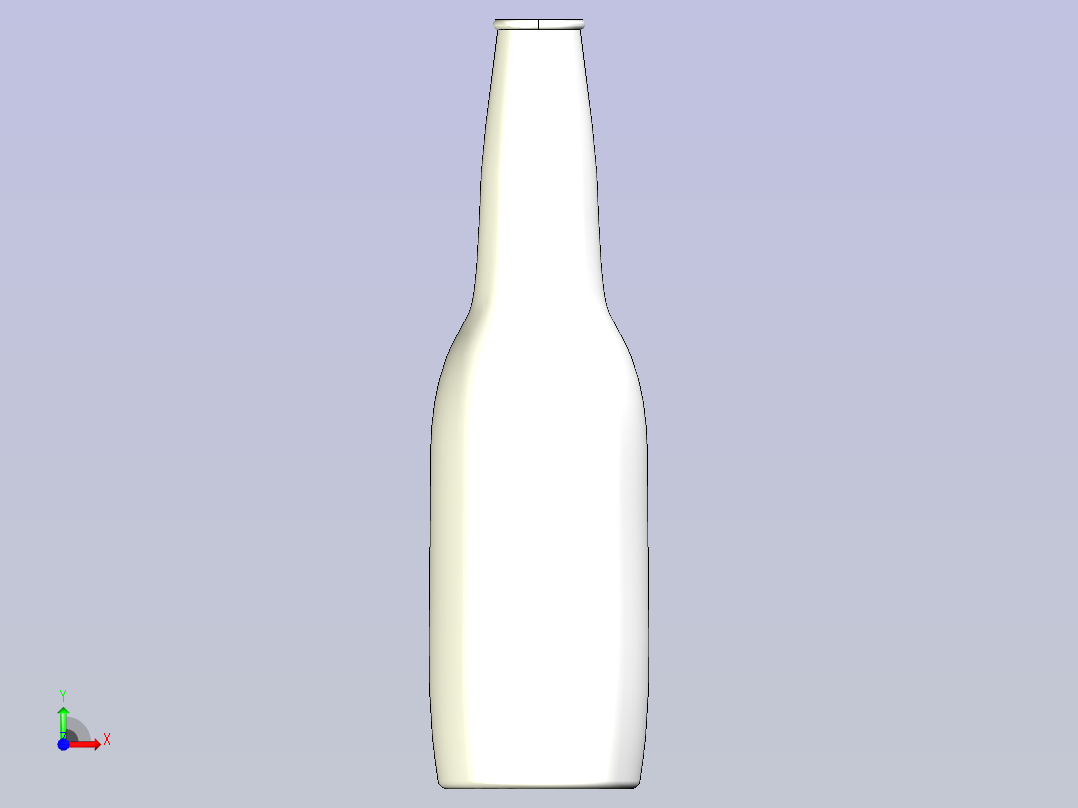 啤酒瓶前视图