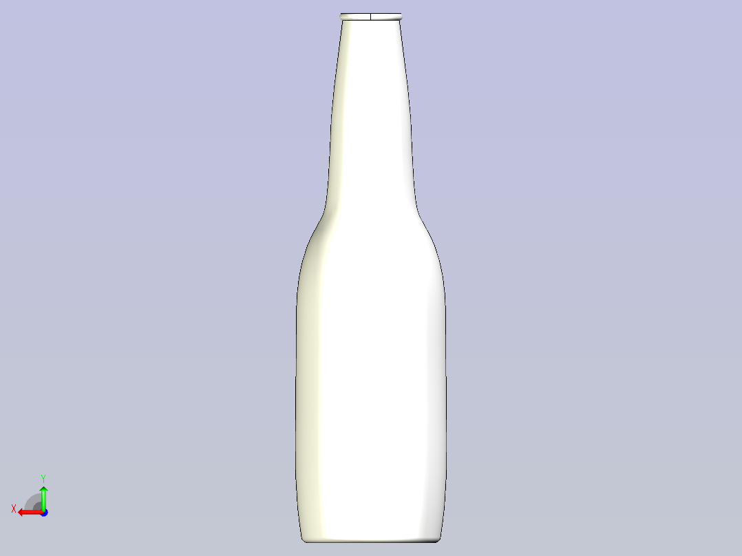 啤酒瓶后视图