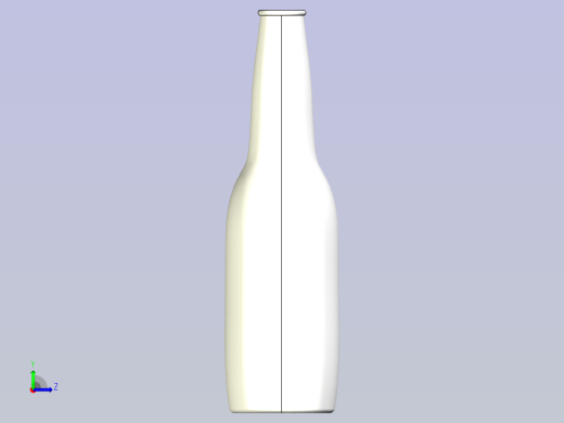 啤酒瓶左视缩略图