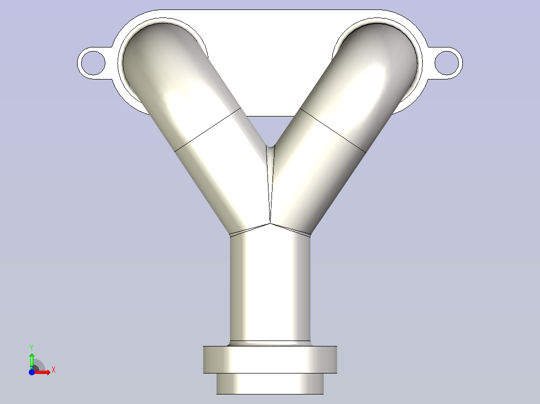 具备设计功能的 Autodesk Inventor 2019软件。前视图