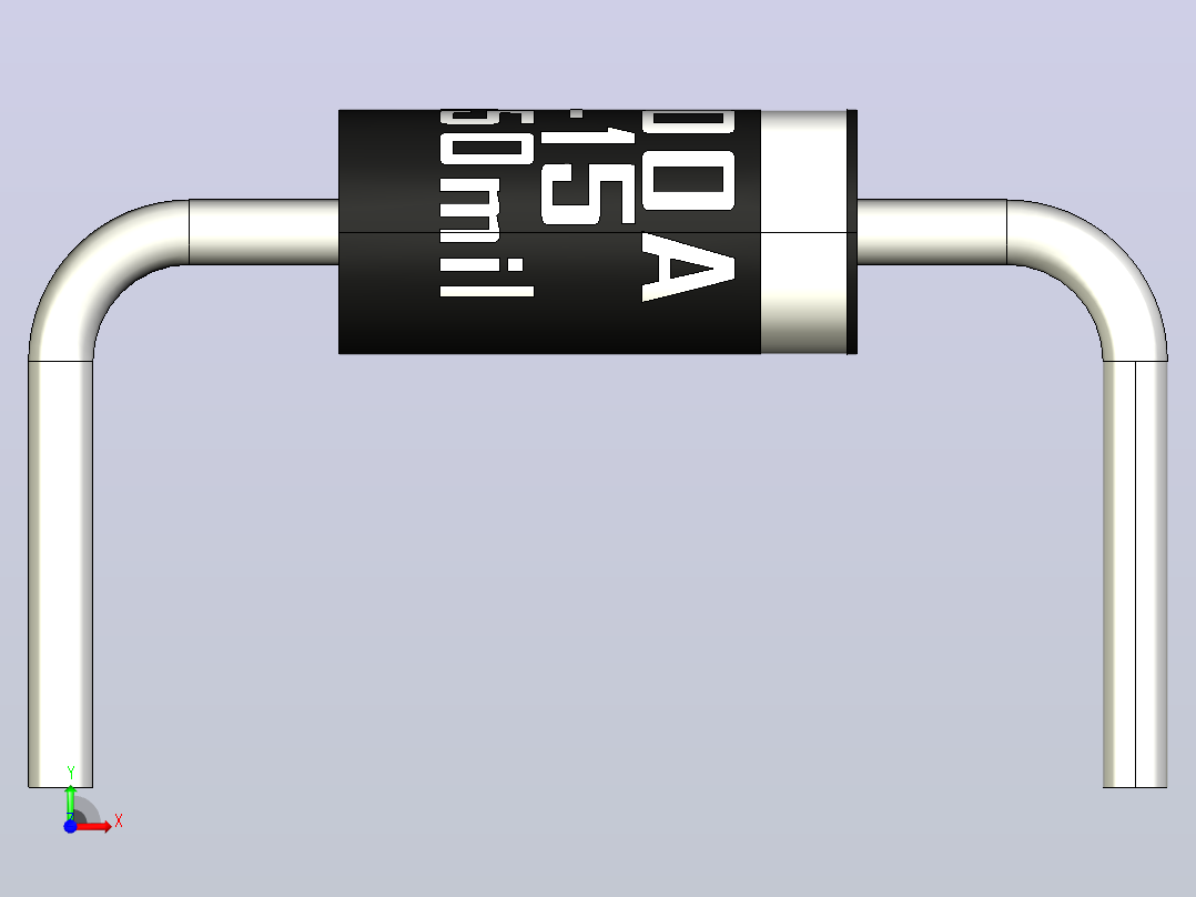轴向二极管外壳DO-15_Min_450mil_rev1.0.zip.zip前视图