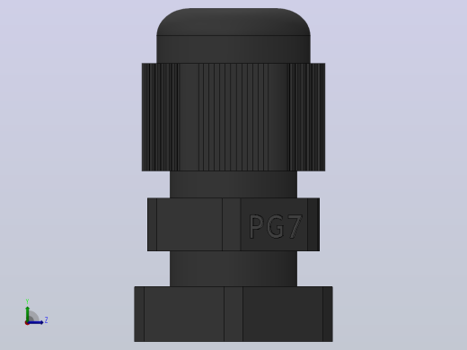 电缆密封套PG7组件尺寸左视缩略图
