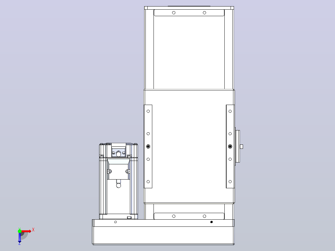 滚珠丝杠直线轴带导轨全封闭TPA-HCR-140D-2010C-L100-ML-C-P40-N3俯视图