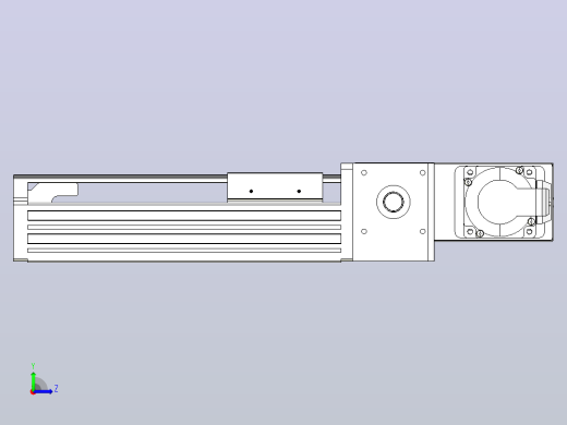 皮带直线轴半封闭可选导轨TPA-HNB-85S-90-L100-MR-C-P20-N3左视缩略图