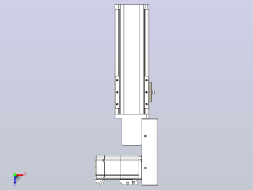 皮带直线轴半封闭可选导轨TPA-HNB-85S-90-L100-MR-C-P20-N3俯视缩略图