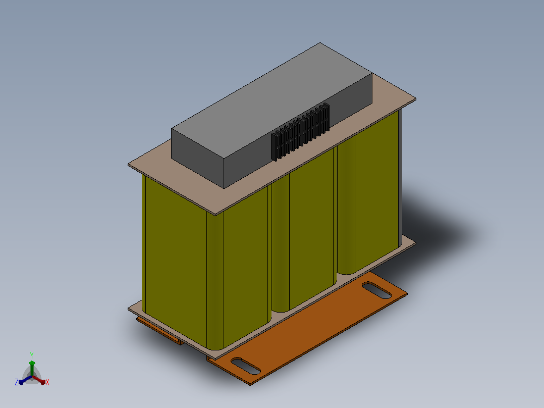 SG型0.3KVA-6KVA变压器[SG-1KVA]正等轴测图