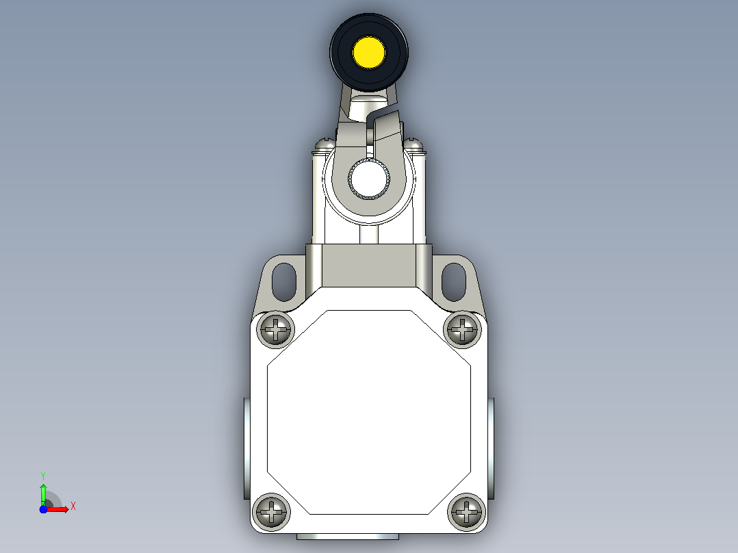 YBLX-P1_100_1G行程开关三维模型202108前视图