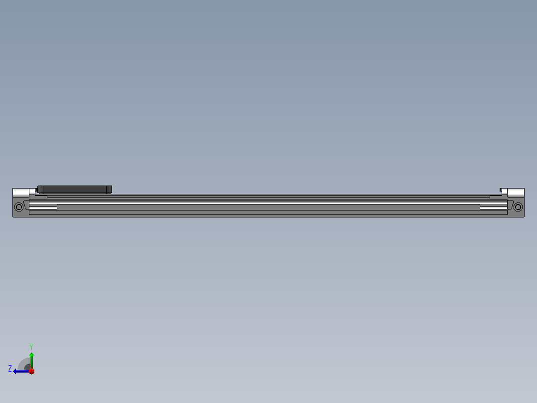 无杆气缸ORV16x350(0)右视图