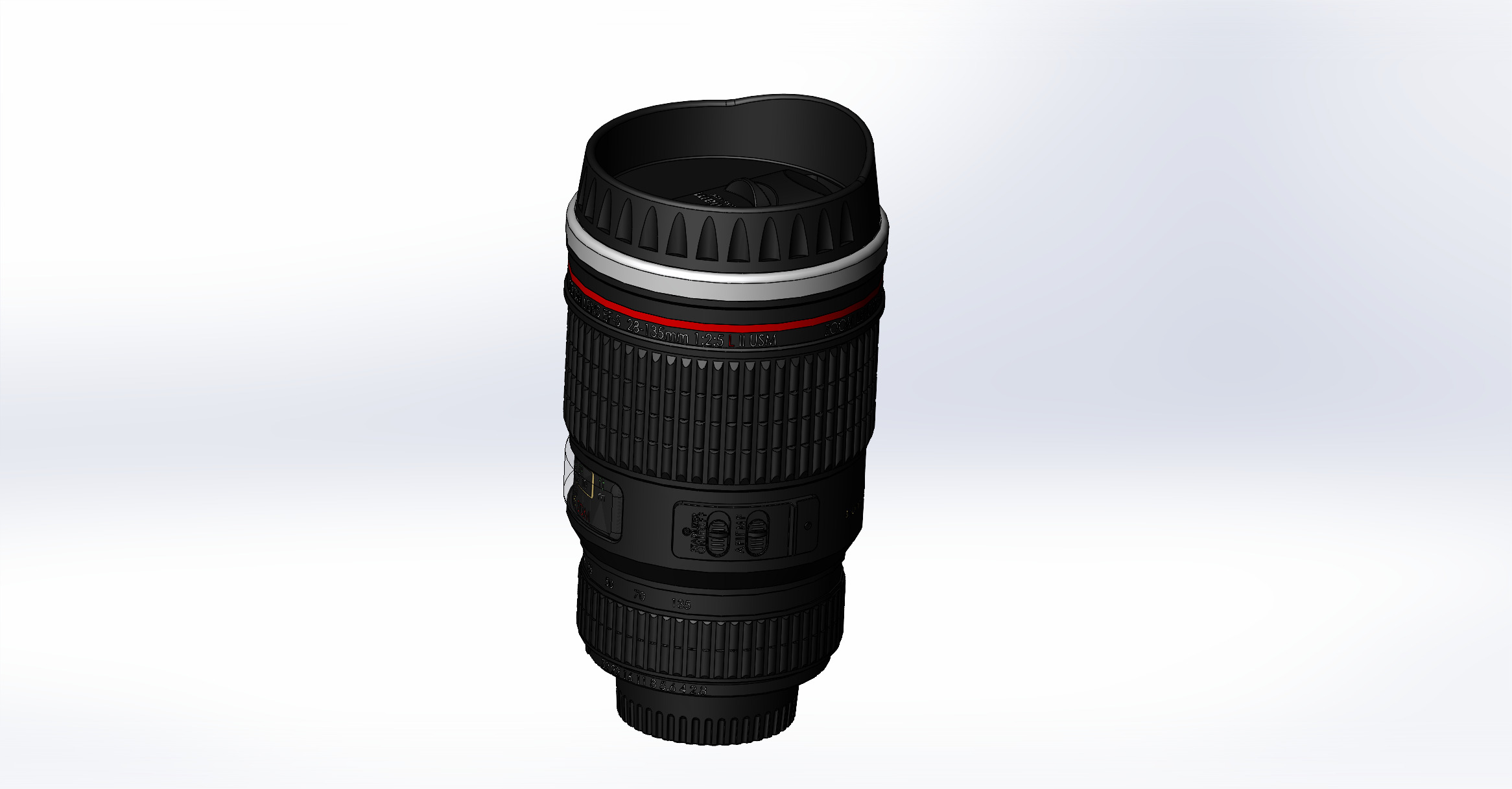 高清相关微距镜头模型3D图纸 Solidworks设计 附STEP