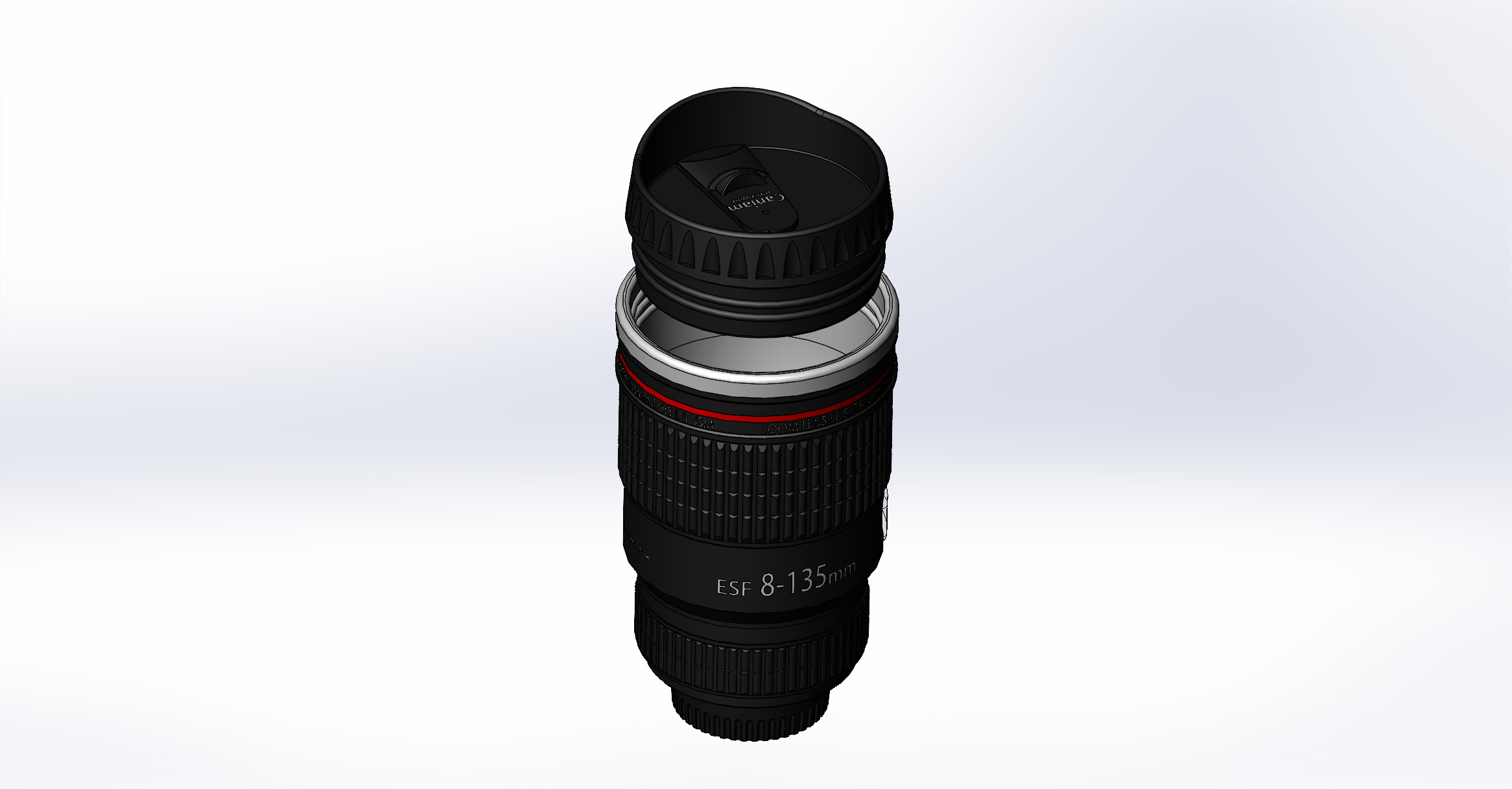 高清相关微距镜头模型3D图纸 Solidworks设计 附STEP